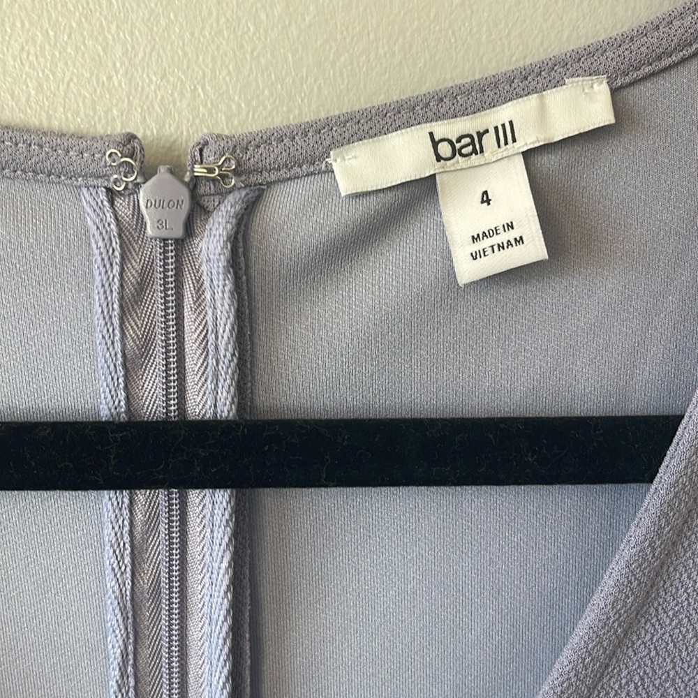 NWOT Bar III Periwinkle V-Neck Jumpsuit Size 4 - Picture 3 of 9